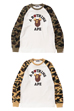 1ST CAMO BE@R COLLEGE L/S TEE