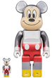 BE@RBRICK fragmentdesign MICKEY MOUSE COLOR Ver.100％ & 400％