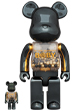 MY FIRST BE@RBRICK INNERSECT BLACK & GOLD Ver.100％ & 400％