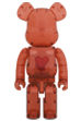 BE@RBRICK Emotionally Unavailable Clear Red Heart 1000％