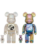 BE@RBRICK project 1/6 100％ & 400％ CLEAR CHROME Ver.／ BLACK CLEAR CHROME Ver.