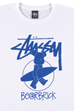 BE@RTEE STUSSY-SURFBE@R (WHITE)
