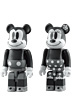 BE@RBRICK MICKEY MOUSE & MINNIE MOUSE<br>
（BLACK & WHITE ver.） 2 PACK