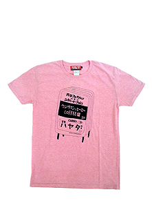 ウルトラマンとユキヒーローの妄想喫茶店Tシャツ（ピンク）