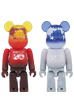 BE@RBRICK EARTH（VOLCANO RED / SNOW WHITE）100％