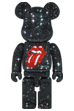 CRYSTAL DECORATE BE@RBRICK The Rolling Stones Tongue Logo 400％